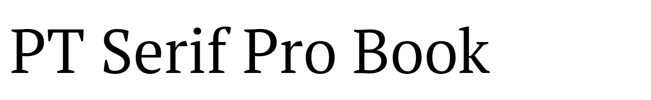 PT Serif Pro Book